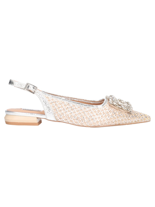 Slingback argento