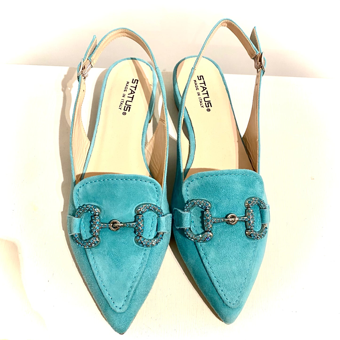 Slingback turchese