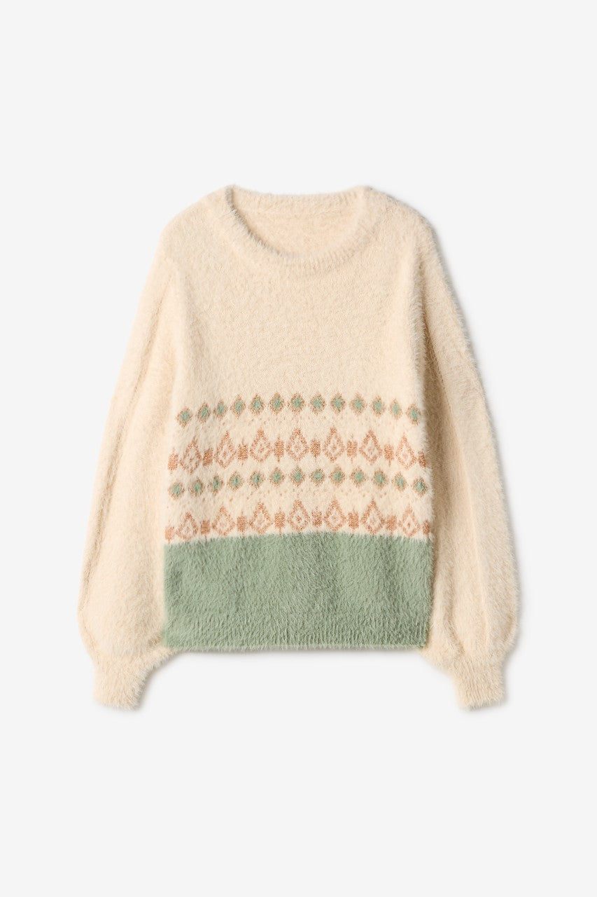 Ethnic design sweater
