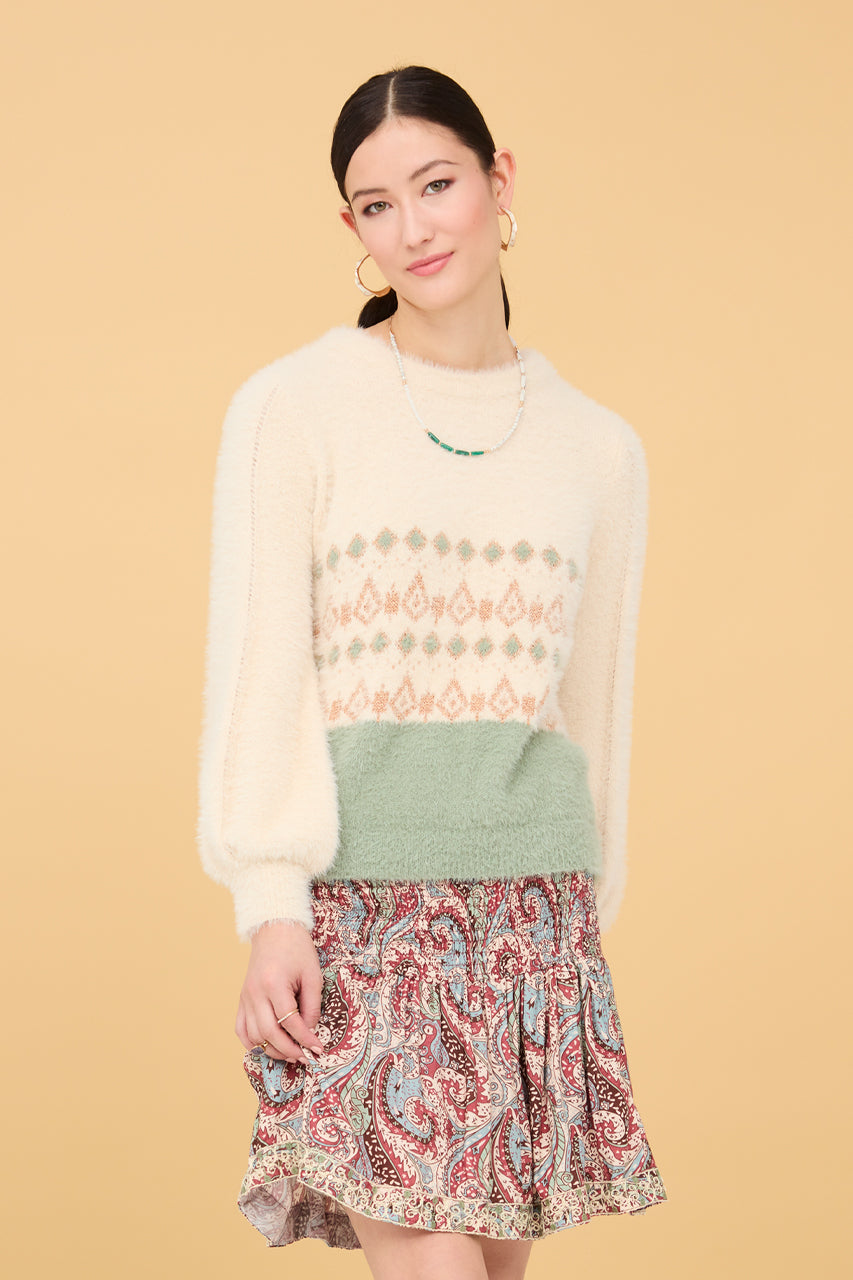 Ethnic design sweater