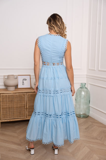 Abito princess azzurro