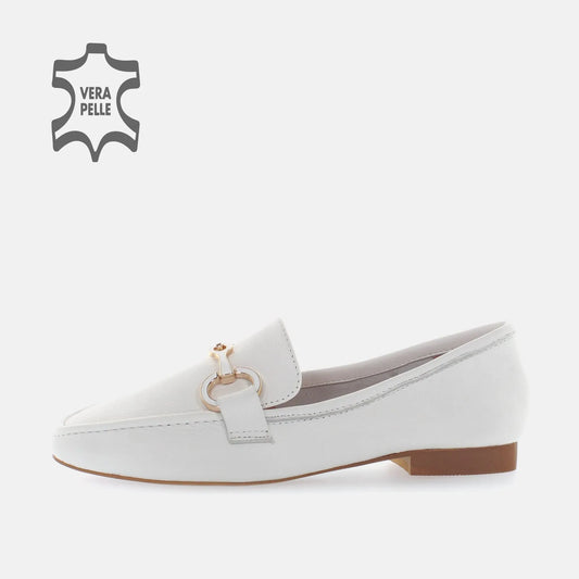 Mocassino nappa bianco