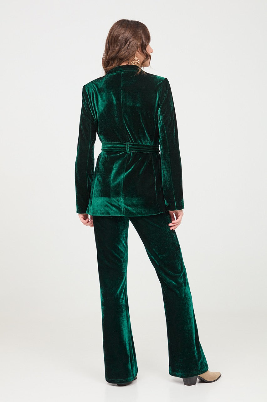 Blazer in velluto verde