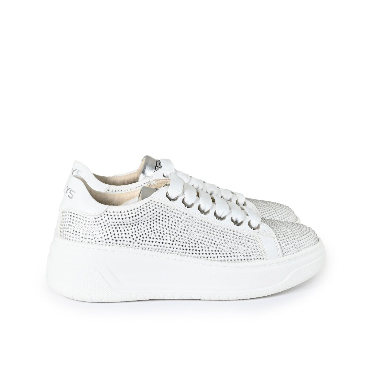 Sneakers strass bianche
