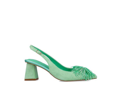 Décolleté slingback verde mela