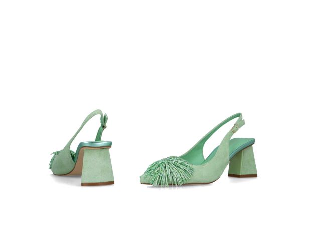 Décolleté slingback verde mela