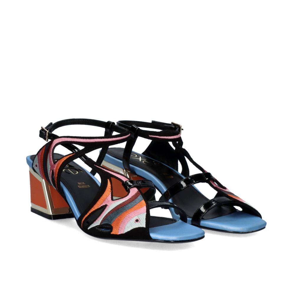 Orange fish low heel sandal