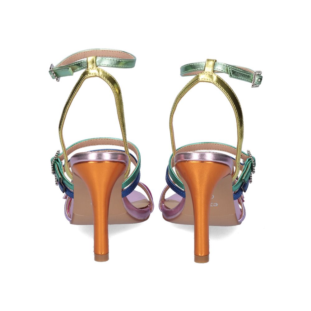 Sandalo multicolore fascette