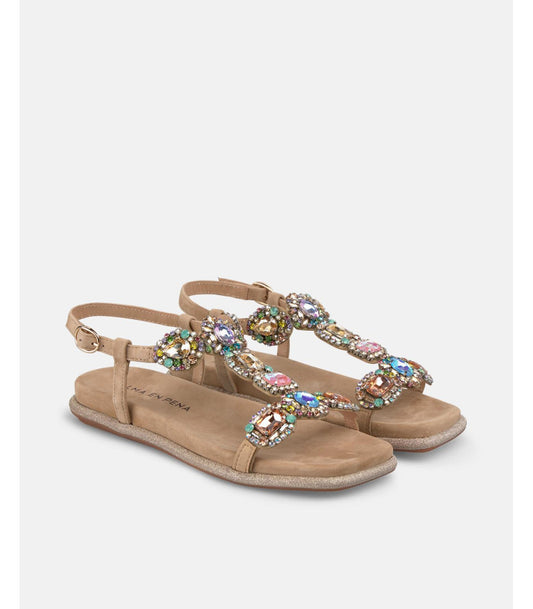 Sandalo basso multicolore