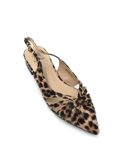 Sling back leopardata