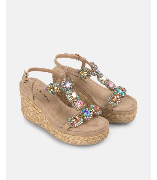 Zeppa strass multicolor