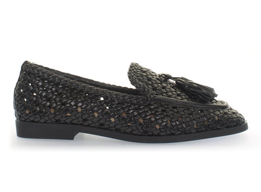 Mocassino intrecciato nero