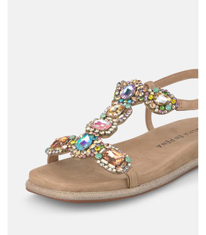 Sandalo basso multicolore