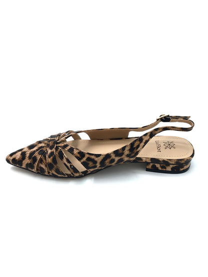 Sling back leopardata