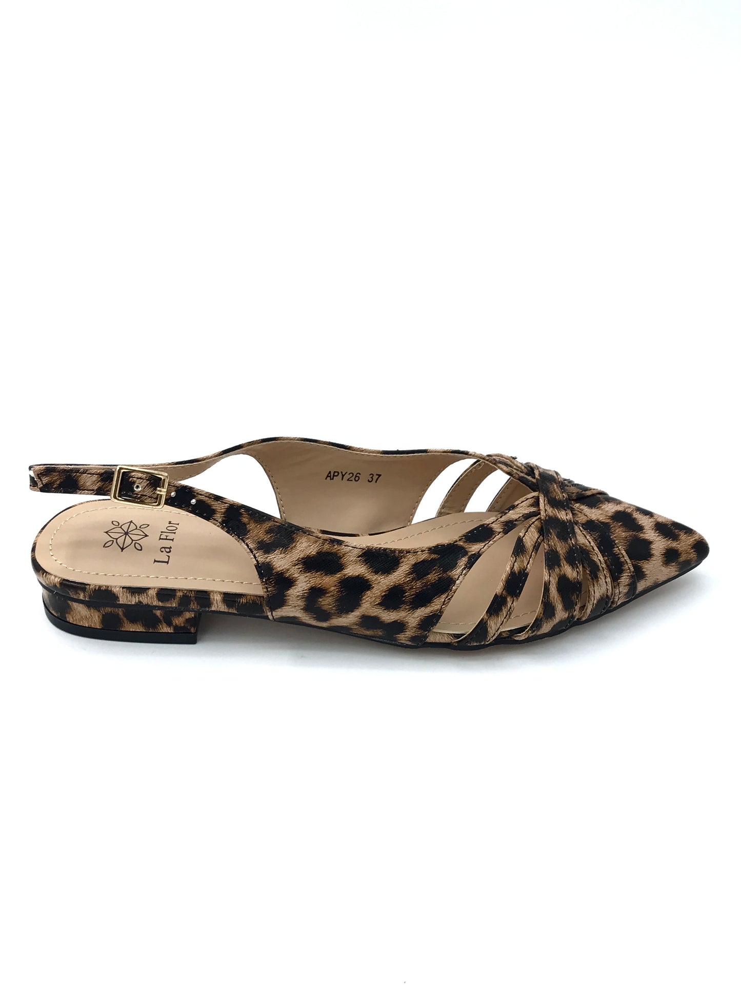 Sling back leopardata