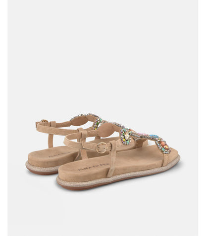 Sandalo basso multicolore